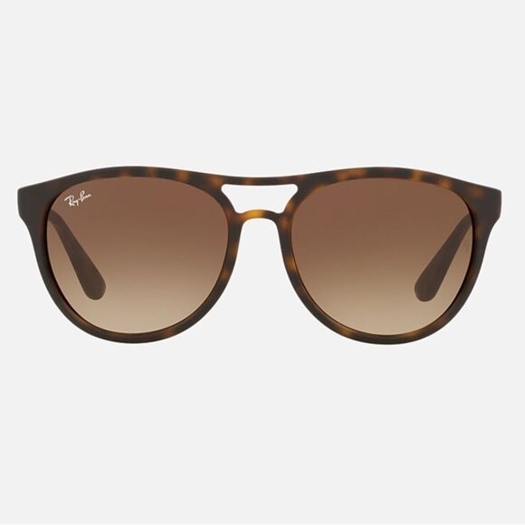 Men's Ray-Ban Brad Aviator Sunglasses 4170 865/13 Matte Havana Brown Gradient - Picture 2 of 13